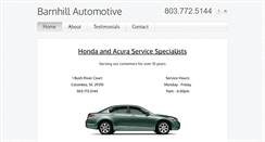 Desktop Screenshot of barnhillautomotive.com
