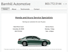 Tablet Screenshot of barnhillautomotive.com